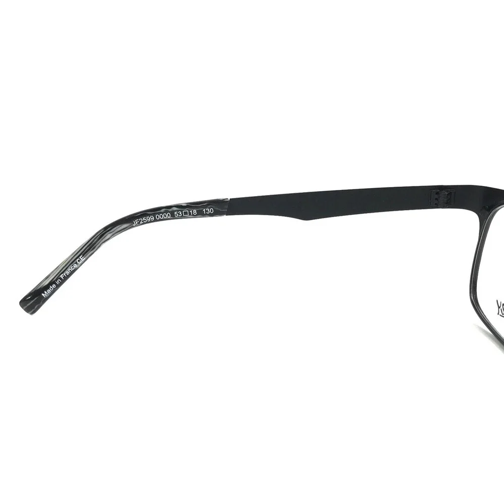 J.F. Rey Eyeglasses Frames JF2599 0000 Matte Black Textured Webbing 53-18-130